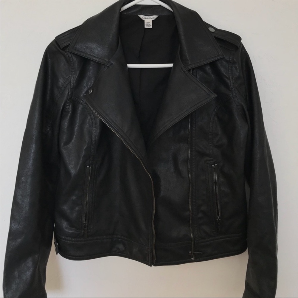 Authentic Calvin Klein Leather Jacket - image 1